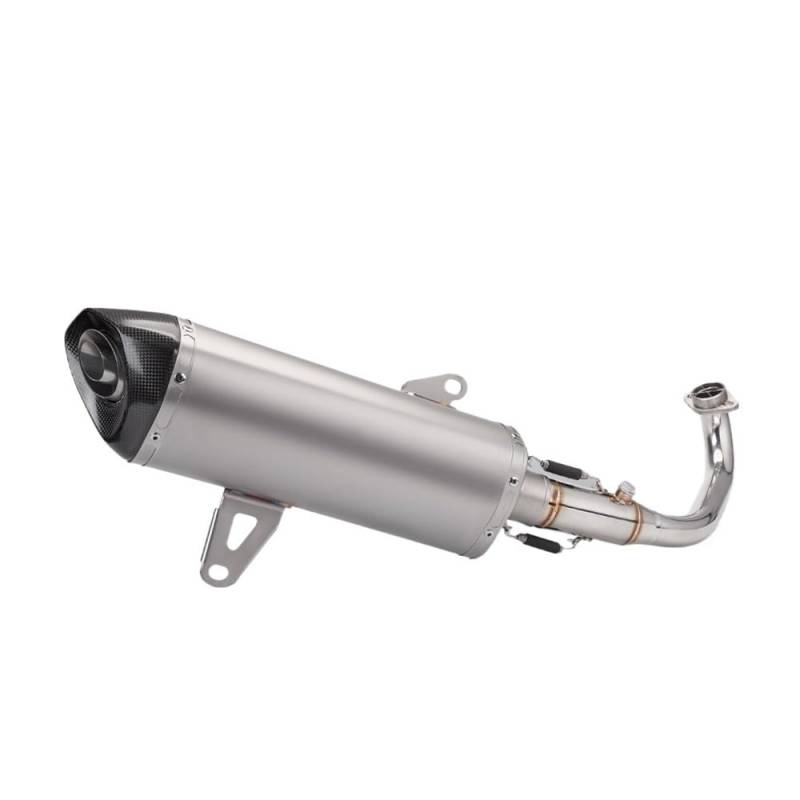 LDUTIU Für XMAX300 Für Xmax 2017-2023 Motorrad Auspuff Moto Schalldämpfer Slip Auf Motocross Vorne Rohr Rohr Auspuffrohr(Color D) von LDUTIU