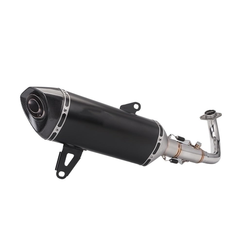 LDUTIU Für XMAX300 Für Xmax 2017-2023 Motorrad Auspuff Moto Schalldämpfer Slip Auf Motocross Vorne Rohr Rohr Auspuffrohr(Color F) von LDUTIU