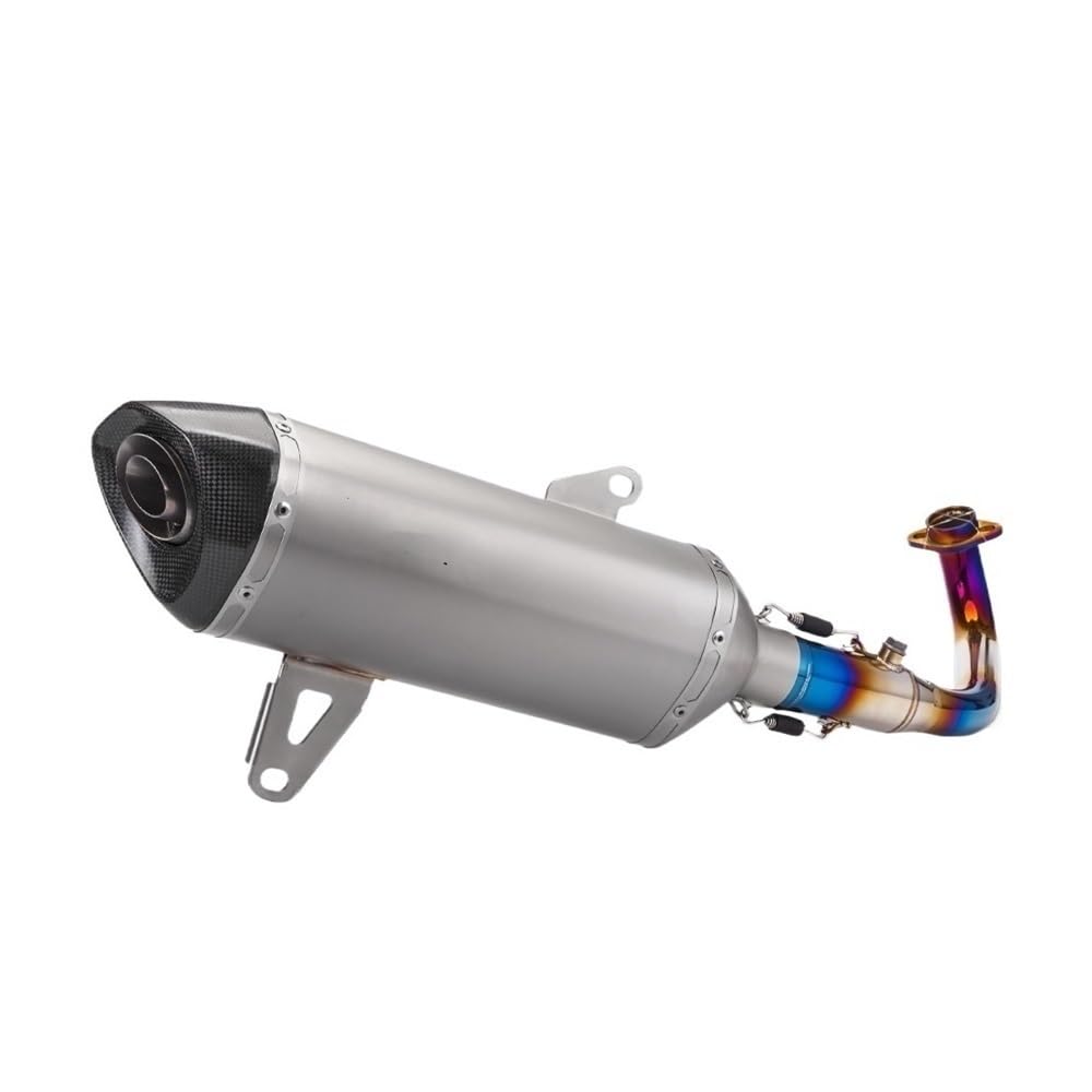 LDUTIU Für XMAX300 Für Xmax 2017-2023 Motorrad Auspuff Moto Schalldämpfer Slip Auf Motocross Vorne Rohr Rohr Auspuffrohr(Color G) von LDUTIU