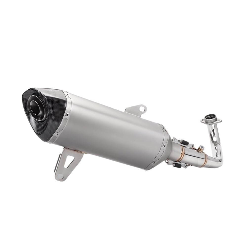 LDUTIU Für XMAX300 Für Xmax 2017-2023 Motorrad Auspuff Moto Schalldämpfer Slip Auf Motocross Vorne Rohr Rohr Auspuffrohr(Color H) von LDUTIU