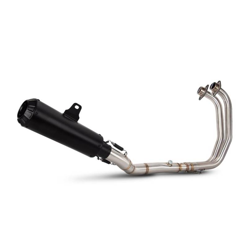 LDUTIU Für YZF Für R3 Für R25 Für MT03 Motorrad Auspuff Moto Geändert Volle Front Mittleren Link Rohr Schalldämpfer Auspuffrohr(Color08) von LDUTIU