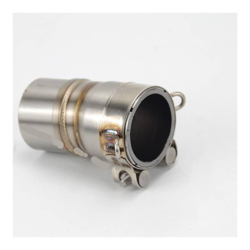 LDUTIU Für YZF-R6 2006-2019 Für R6 1998-2019 51mm Slip-on Motorrad Auspuff Mittleren Link Rohr Schalldämpfer Verbinden Rohr Auspuffrohr von LDUTIU