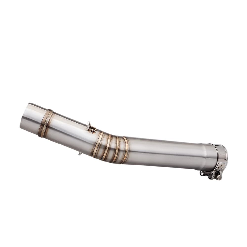 LDUTIU Für YZF-R6 Für R6 1998-2021 51mm Slip-on Motorrad Auspuff Mittleren Link Rohr Schalldämpfer Verbinden Rohr Auspuffrohr(Color-A 98-05) von LDUTIU