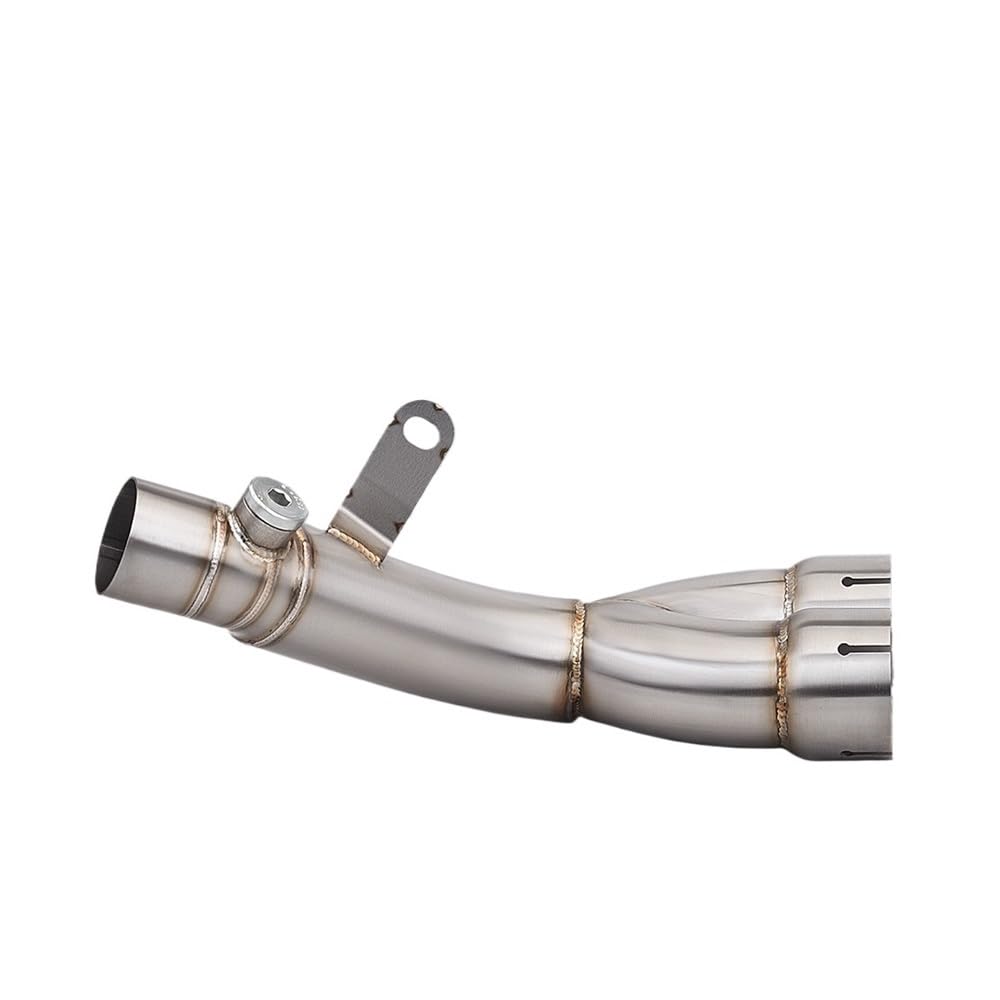 LDUTIU Für YZF-R6 Für R6 1998-2021 51mm Slip-on Motorrad Auspuff Mittleren Link Rohr Schalldämpfer Verbinden Rohr Auspuffrohr(Color-B 06-21) von LDUTIU