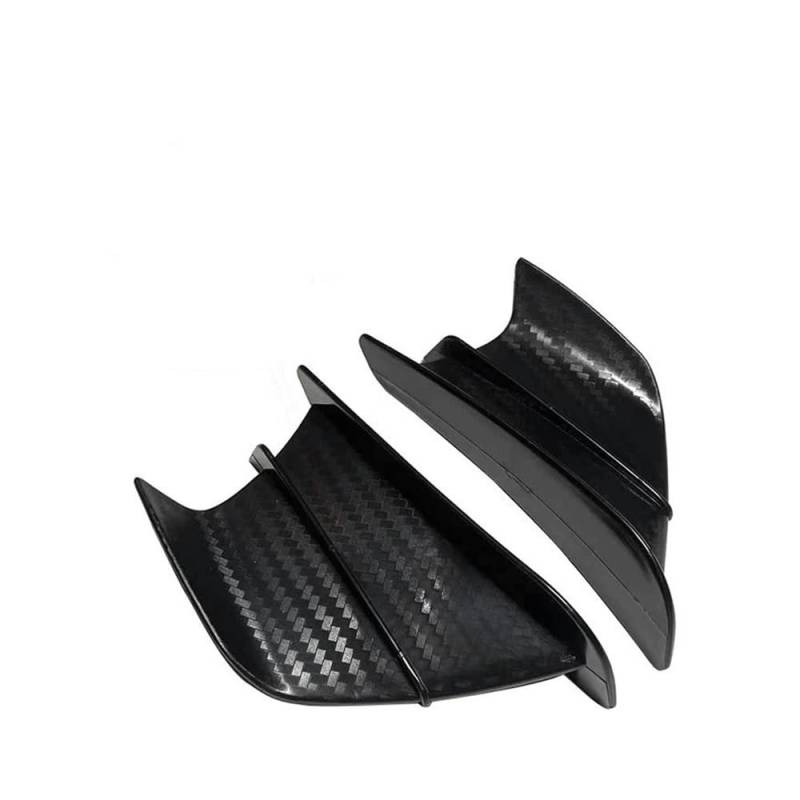 LDUTIU Für ZX6R Für ZX7R Für ZX9R Für ZX10R Für ZX12R Für ZX14R Für 650 Motorrad Winglet Spoiler Verkleidung Flügel Kit(Black-2) von LDUTIU