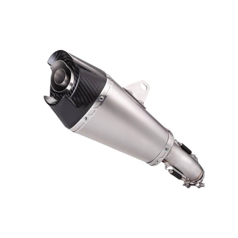 LDUTIU Für Zx25r Für ZX25RR Slip Auf Motorrad Auspuff Ändern Mittleren Schwanz Link Rohr Moto Mid Rohr Verbinden Schalldämpfer Auspuffrohr(Color A) von LDUTIU