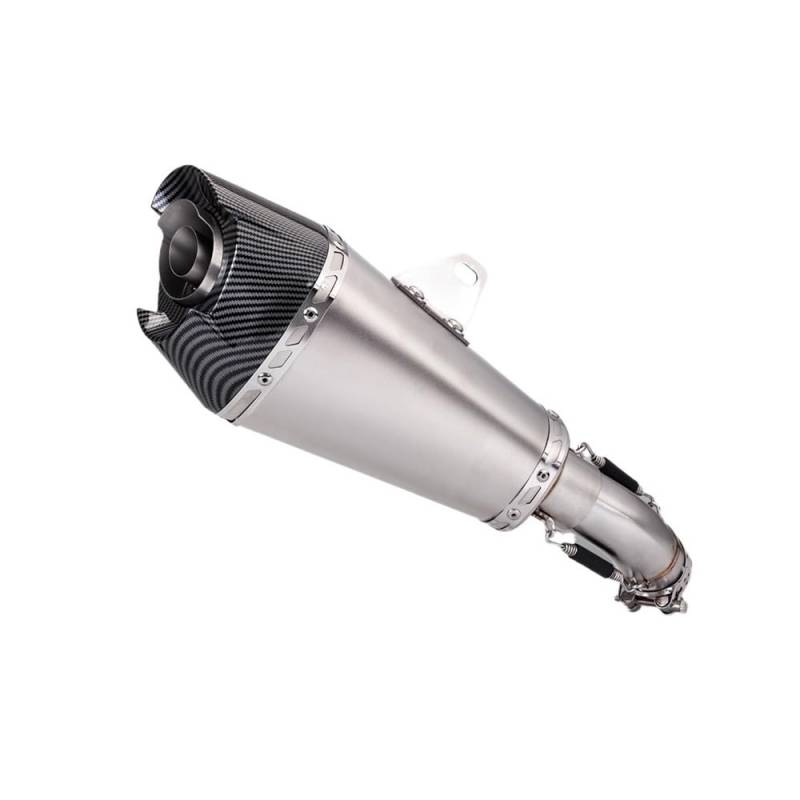 LDUTIU Für Zx25r Für ZX25RR Slip Auf Motorrad Auspuff Ändern Mittleren Schwanz Link Rohr Moto Mid Rohr Verbinden Schalldämpfer Auspuffrohr(Color B) von LDUTIU