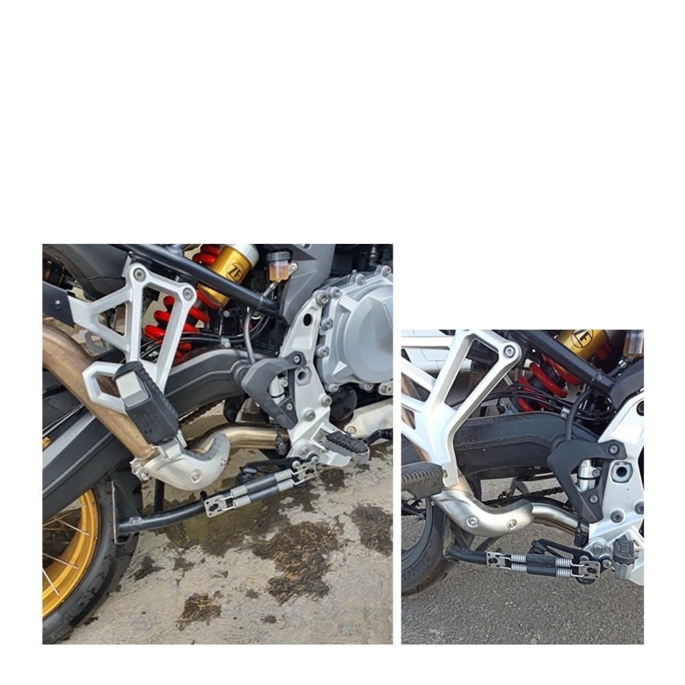 LDUTIU Modifizierter Motorradauspuff, 51 Mm Schalldämpfer Mittleres Verbindungsrohr Für F750GS Für F850GS Für Adventure 2018-2022 Auspuffrohr(Color-003) von LDUTIU
