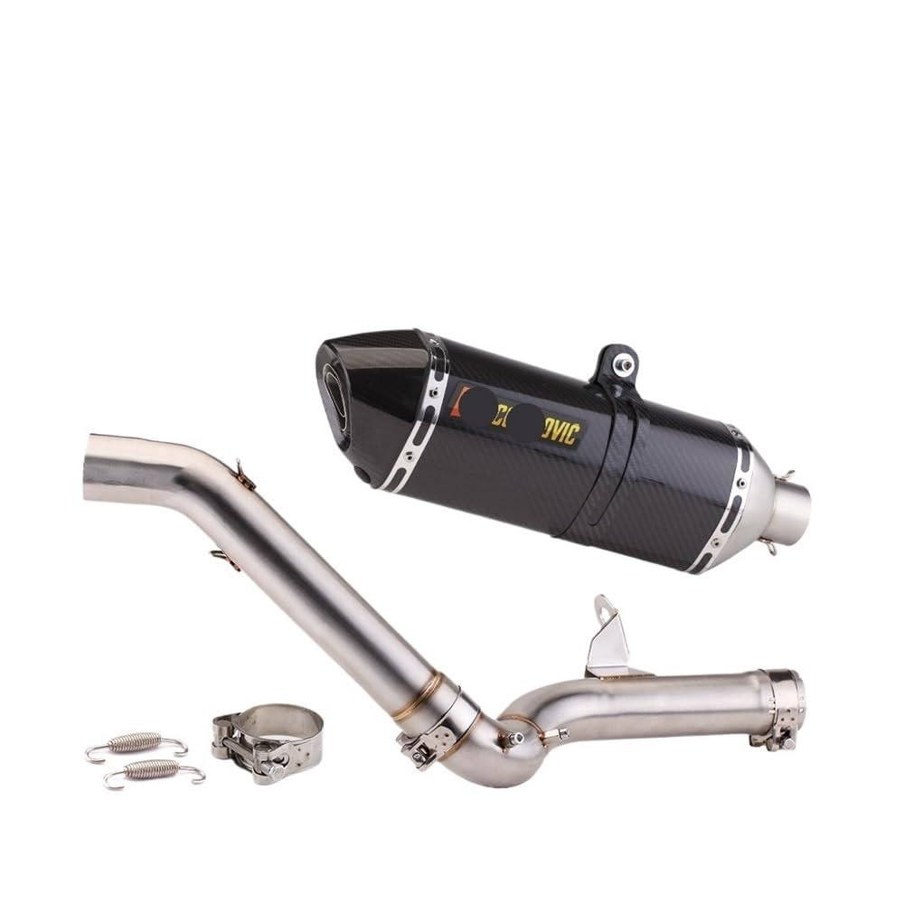 LDUTIU Modifizierter Motorradauspuff, 51 Mm Schalldämpfer Mittleres Verbindungsrohr Für F750GS Für F850GS Für Adventure 2018-2022 Auspuffrohr(Color-02) von LDUTIU