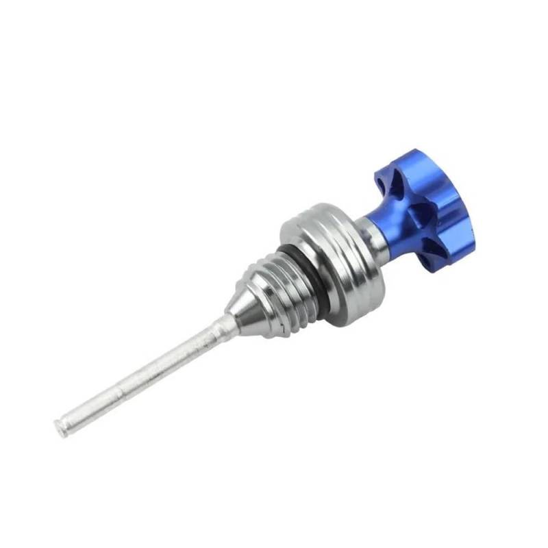 LDUTIU Motor Ölmessstab Einfüllckel Motor Kurbelgehäuse Roller Ölstandsanzeige Für(Blue) von LDUTIU
