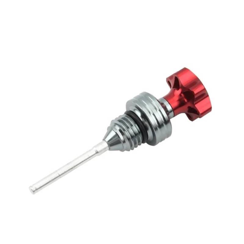 LDUTIU Motor Ölmessstab Einfüllckel Motor Kurbelgehäuse Roller Ölstandsanzeige Für(Red) von LDUTIU