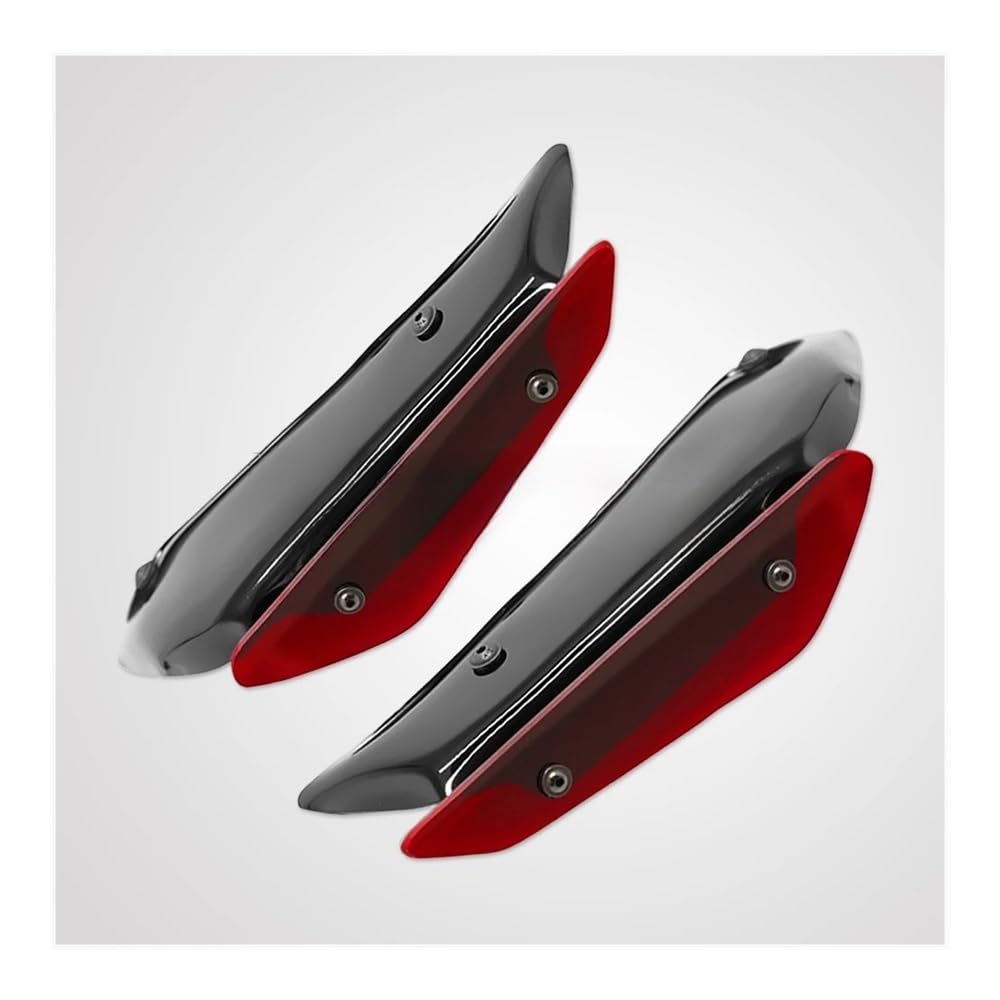 LDUTIU Motorrad Abtrieb Sport Spoiler Seite Spoiler Windabweiser Rahmen Verkleidung Kit Zubehör Für Ninja 400 2018-2021(Color -005) von LDUTIU