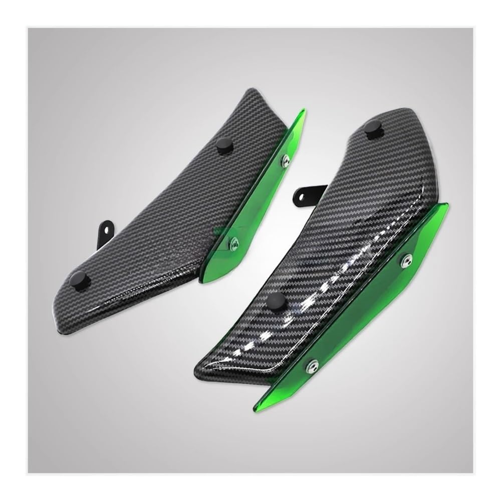 LDUTIU Motorrad Abtrieb Sport Spoiler Seite Spoiler Windabweiser Rahmen Verkleidung Kit Zubehör Für Ninja 400 2018-2021(Color-01) von LDUTIU