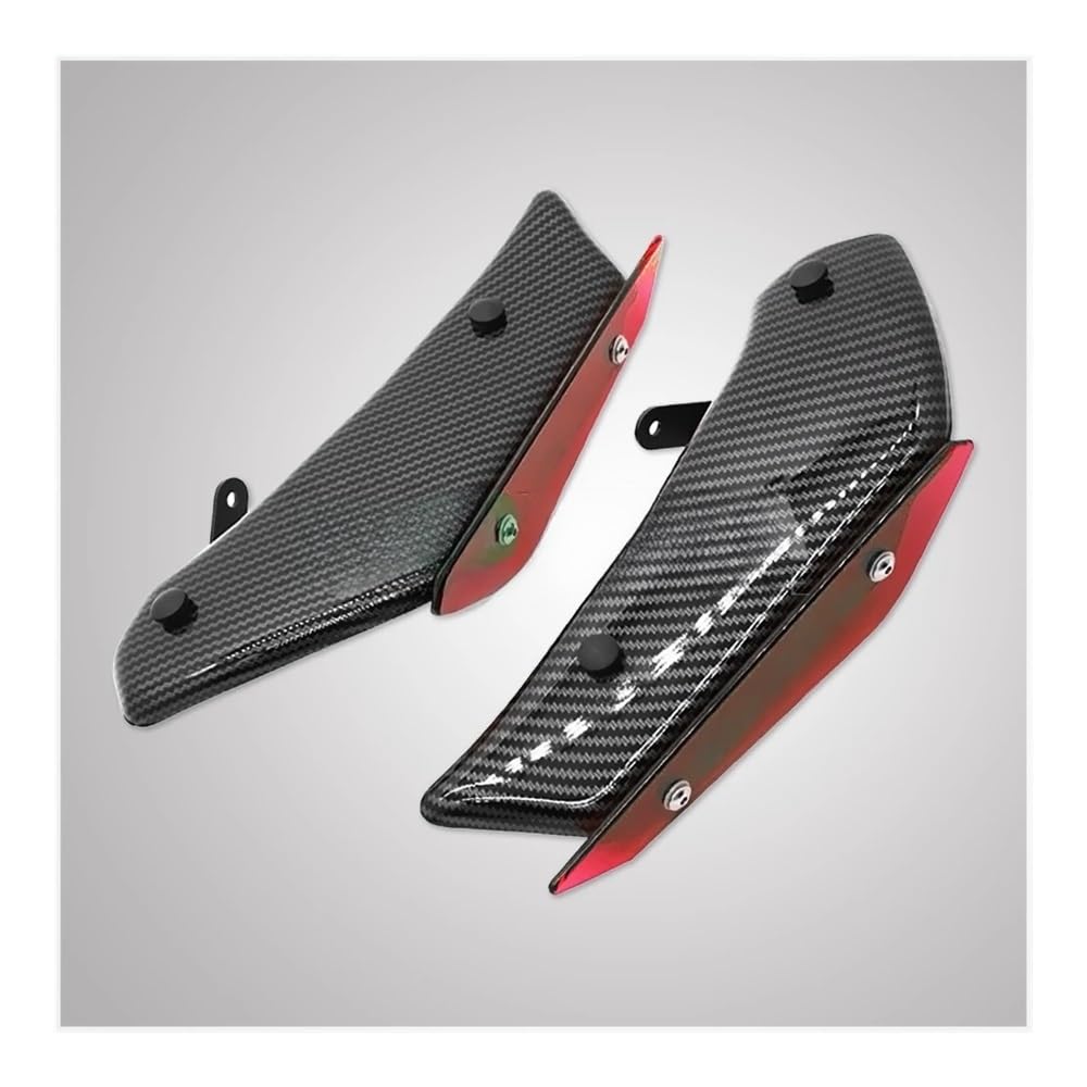 LDUTIU Motorrad Abtrieb Sport Spoiler Seite Spoiler Windabweiser Rahmen Verkleidung Kit Zubehör Für Ninja 400 2018-2021(Color-03) von LDUTIU