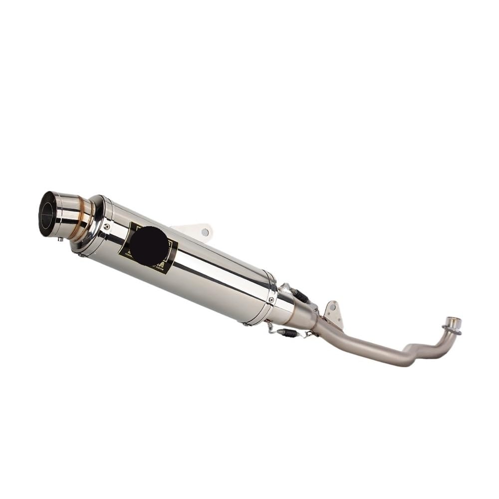 LDUTIU Motorrad Auspuff Geändert Seite Reihe Abschnitt Vorne Link Rohr Schalldämpfer Für Super Für Cub110 Für CUB125 2021-2024 Auspuffrohr(Color 2021-2024) von LDUTIU
