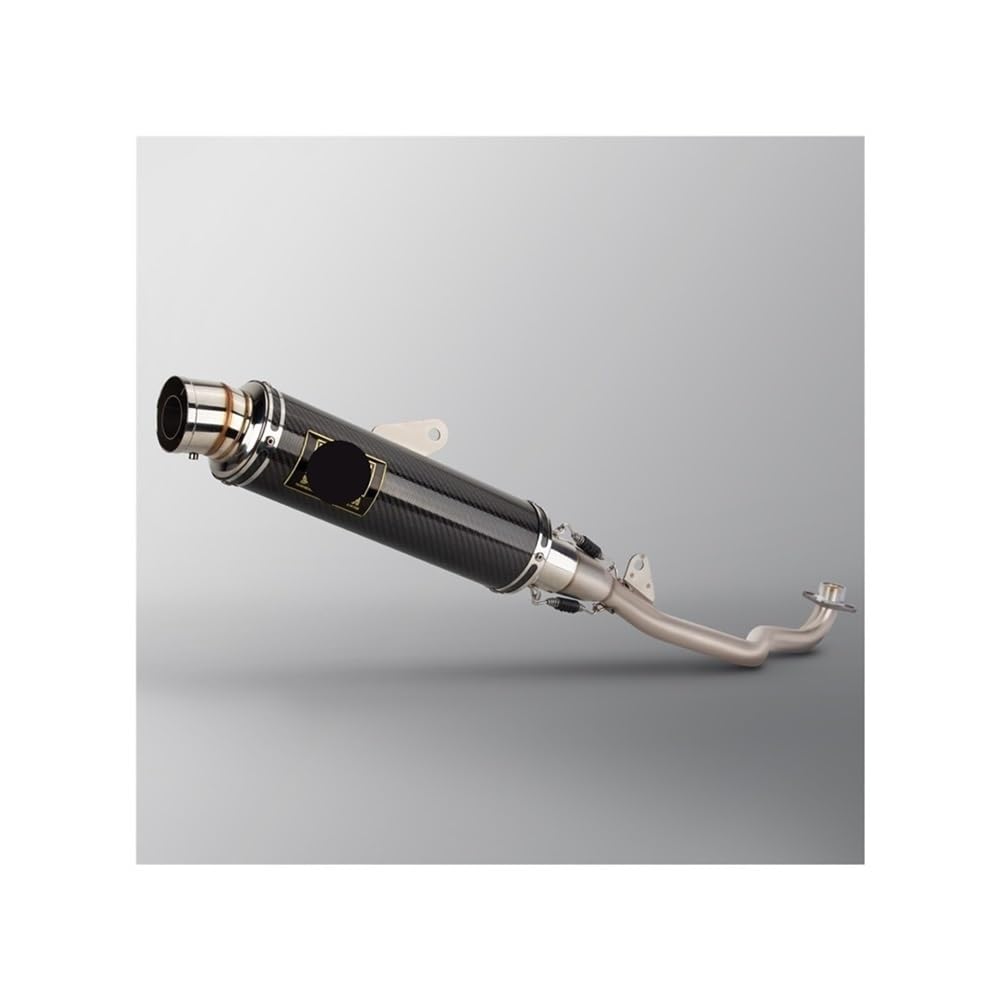 LDUTIU Motorrad Auspuff Geändert Seite Reihe Abschnitt Vorne Link Rohr Schalldämpfer Für Super Für Cub110 Für CUB125 2021-2024 Auspuffrohr(Color03. 21-23) von LDUTIU