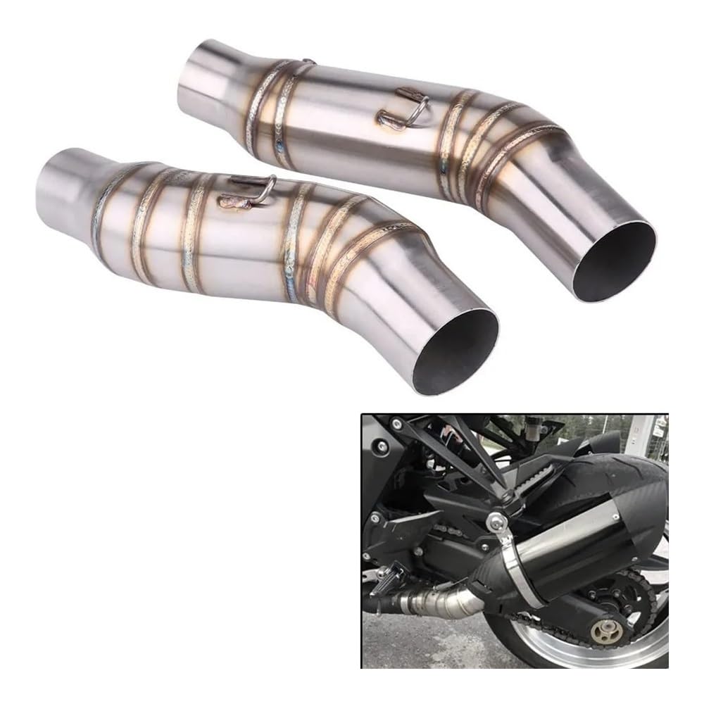 LDUTIU Motorrad Auspuff Mittelrohr Auspuff Link Rohr Mit Dichtung Für Z1000 2010-2017 Auspuffrohr von LDUTIU