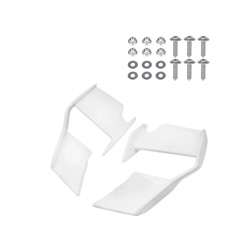 LDUTIU Motorrad Fixed Wing Windschutzscheibe Flügel Verkleidung Vorne Aerodynamische Spoiler Winglet Für S1000R Für M1000R 2021 2022 2023(ABS White) von LDUTIU