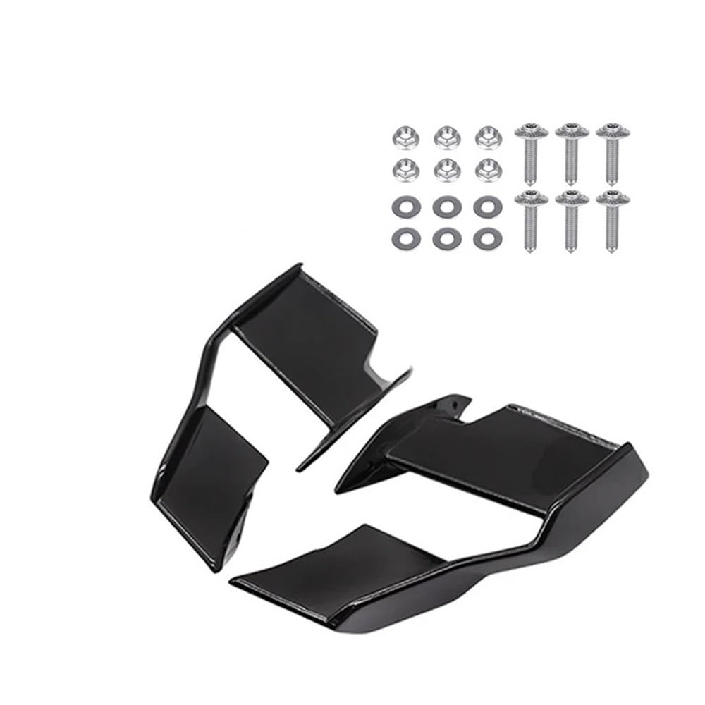 LDUTIU Motorrad Fixed Wing Windschutzscheibe Flügel Verkleidung Vorne Aerodynamische Spoiler Winglet Für S1000R Für M1000R 2021 2022 2023(Black) von LDUTIU