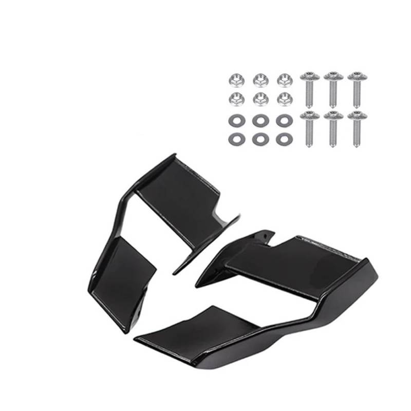 LDUTIU Motorrad Fixed Wing Windschutzscheibe Flügel Verkleidung Vorne Aerodynamische Spoiler Winglet Für S1000R Für M1000R 2021 2022 2023(Black) von LDUTIU