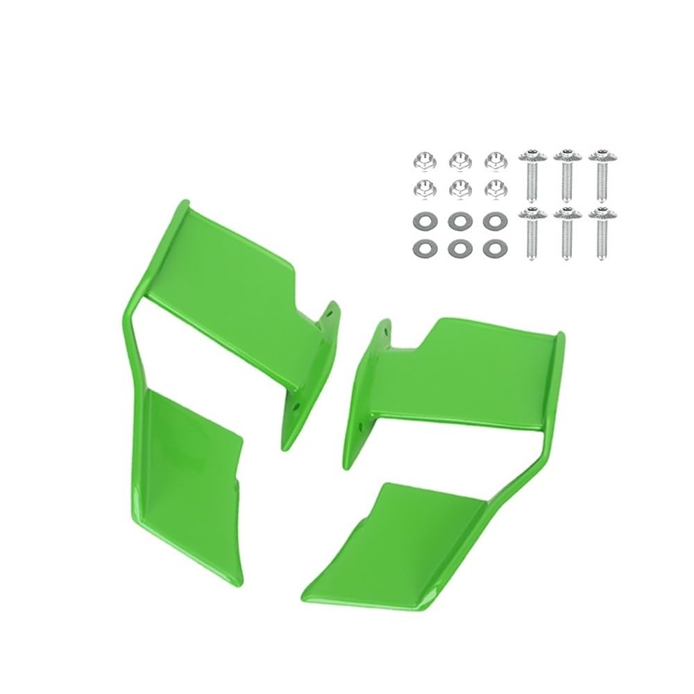 LDUTIU Motorrad Fixed Wing Windschutzscheibe Flügel Verkleidung Vorne Aerodynamische Spoiler Winglet Für S1000R Für M1000R 2021 2022 2023(Green) von LDUTIU
