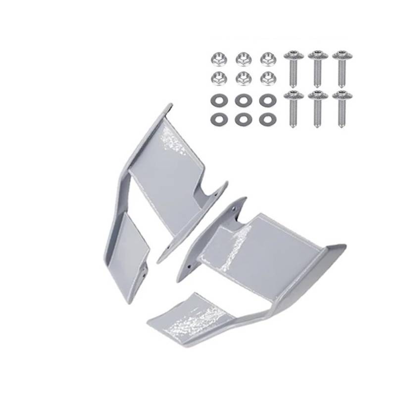 LDUTIU Motorrad Fixed Wing Windschutzscheibe Flügel Verkleidung Vorne Aerodynamische Spoiler Winglet Für S1000R Für M1000R 2021 2022 2023(Grey) von LDUTIU