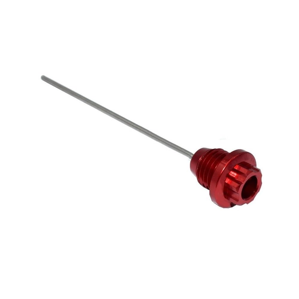 LDUTIU Motorrad Motor Ölmessstab Ebene Anzeige Kappe Abckung Für XR250 1995-2002 Für XR250 Für Motard 2003-2007 Für XR 250 95-07(Red) von LDUTIU