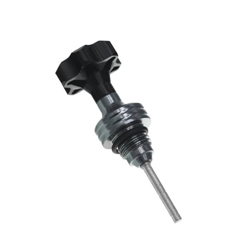 LDUTIU Motorrad Motoröl Tank Ölmessstab Füllstandsanzeige Meter Öl Kappe ATV Dirt Pit Bike Filter Go Kart Für GY6(Black) von LDUTIU