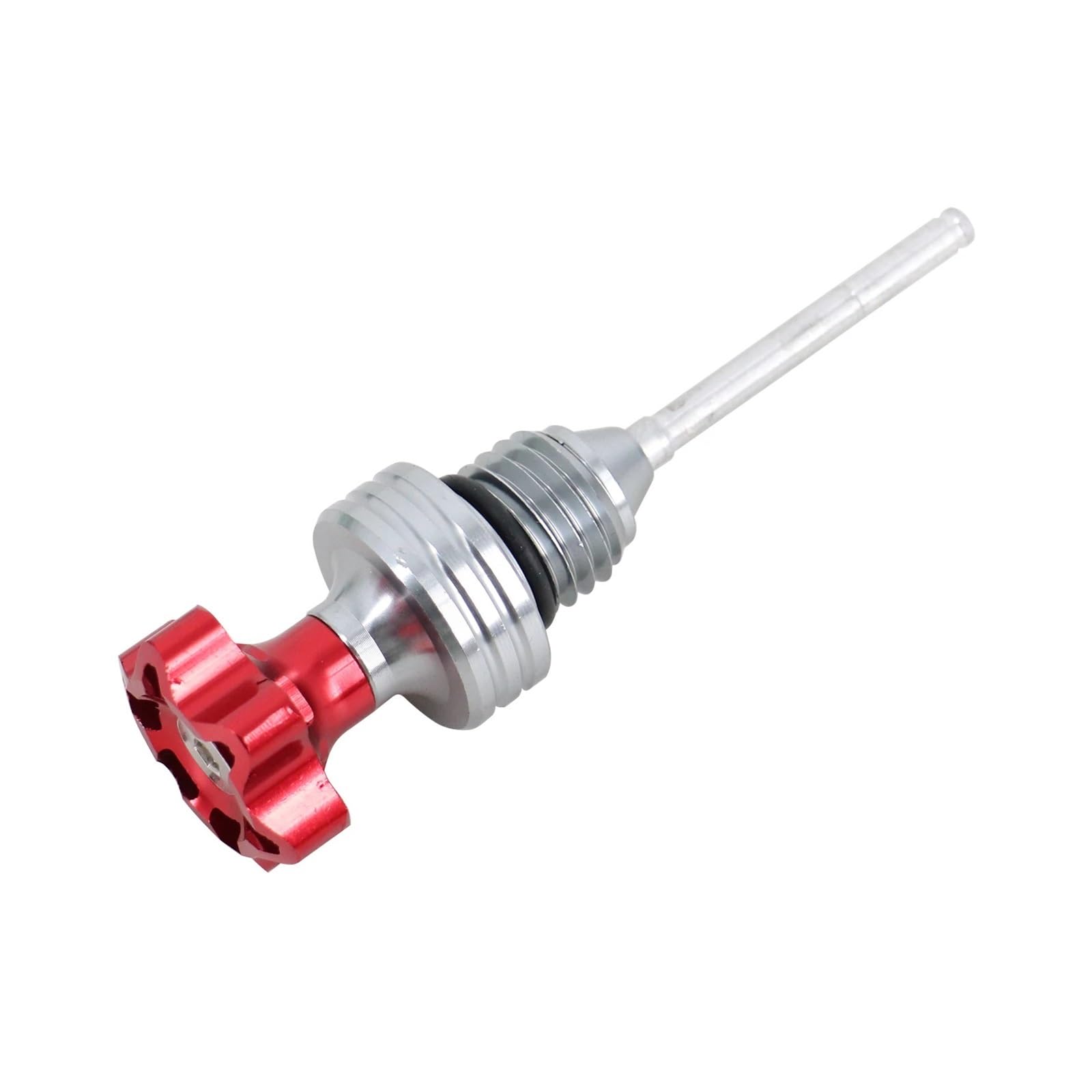 LDUTIU Motorrad-Motorölmessstab-Einfüllckel Motor-Kurbelgehäuse-Ölstandsanzeige(Red) von LDUTIU