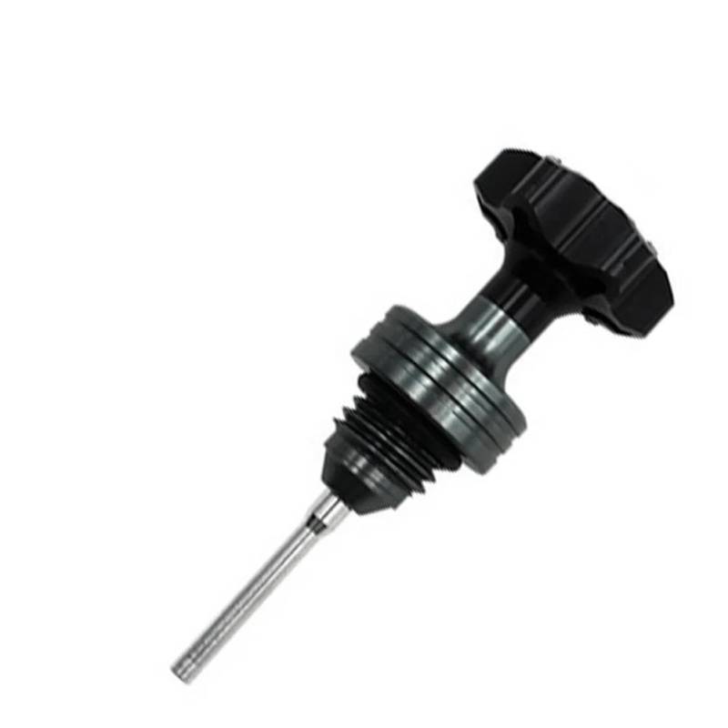 LDUTIU Motorrad-Motorölmessstab-Einfülldeckel, Motor-Kurbelgehäuse-Ölstandsanzeige(Black) von LDUTIU