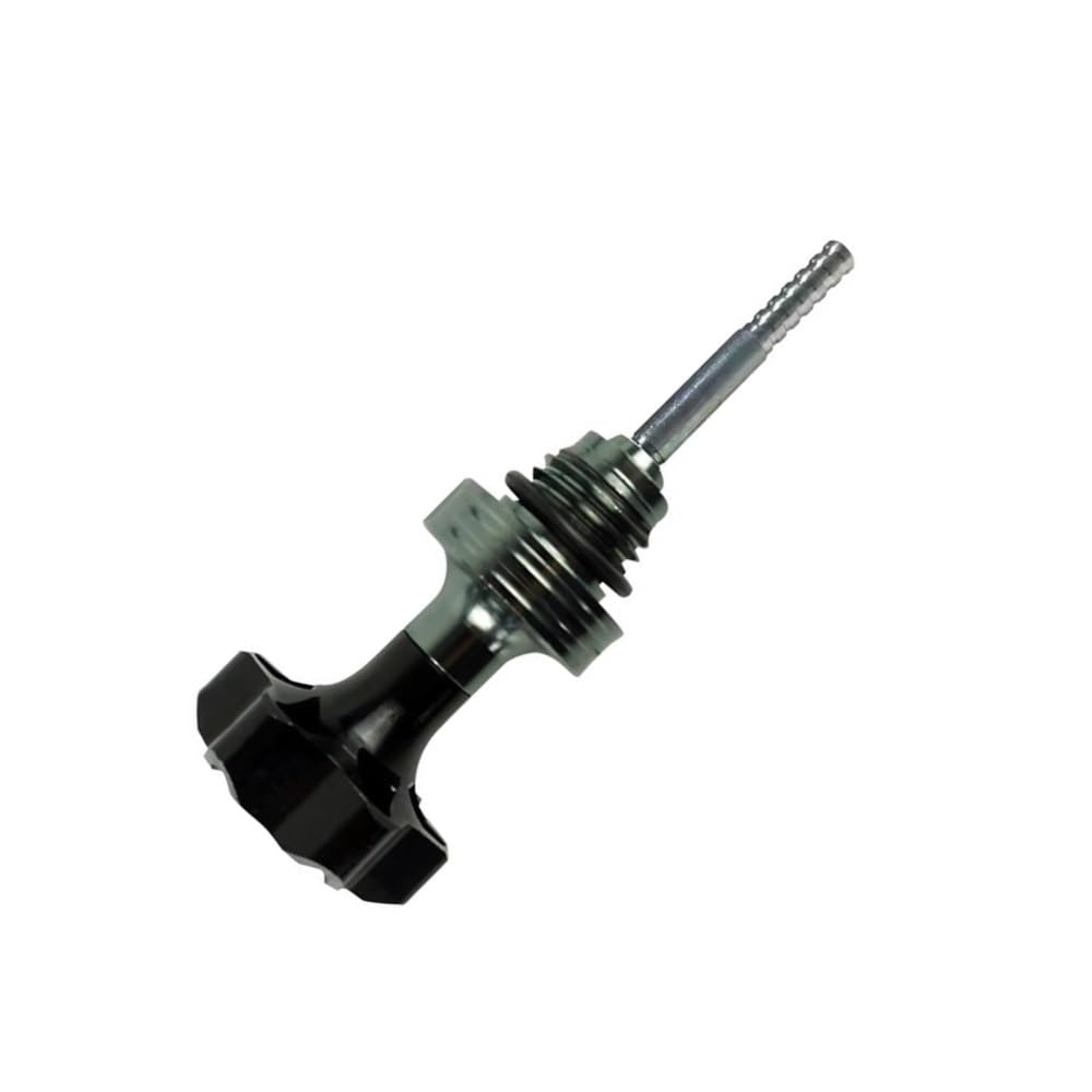 LDUTIU Motorrad-Motorölmessstab-Einfülldeckel, Motor-Kurbelgehäuse-Ölstandsanzeige(Black) von LDUTIU