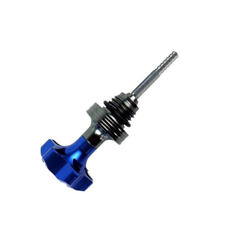 LDUTIU Motorrad-Motorölmessstab-Einfülldeckel, Motor-Kurbelgehäuse-Ölstandsanzeige(Blue) von LDUTIU