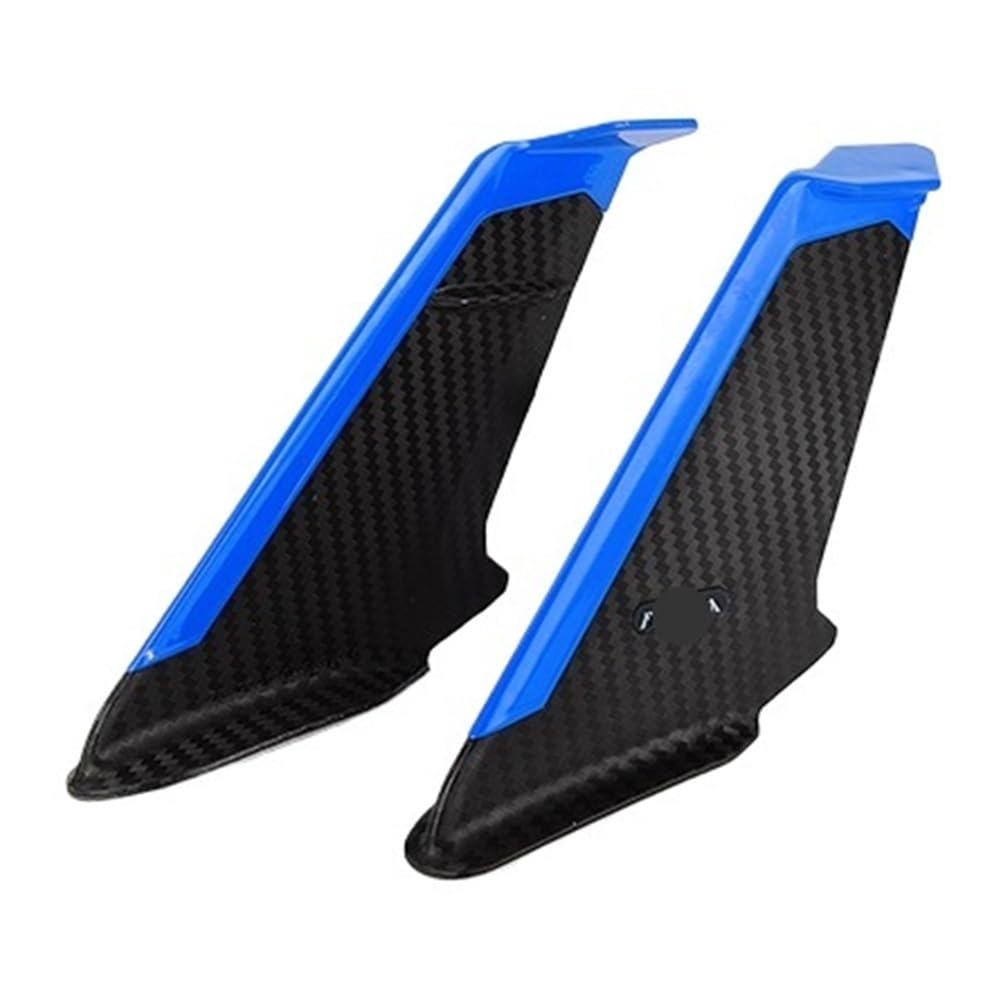LDUTIU Motorrad Seite Winglet Flügel Kit Spoiler Verkleidung Abdeckung Für Ninja 250 300 400 650 Für ZX6R Für ZX10R Für Ninja 1000SX(Blue) von LDUTIU