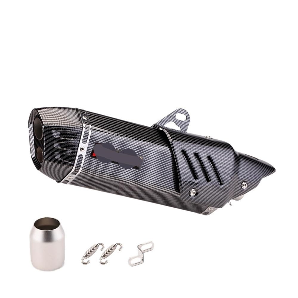 LDUTIU Motorrad Universal Schalldämpfer Endrohr Endrohr Motorrad Auspuff Hinten Rohr Auspuffrohr Mit Schalldämpfer Auspuffrohr(Color C) von LDUTIU