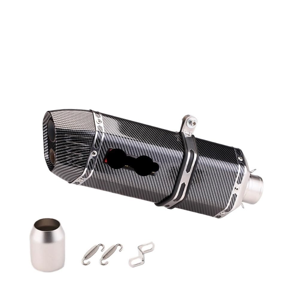 LDUTIU Motorrad Universal Schalldämpfer Endrohr Endrohr Motorrad Auspuff Hinten Rohr Auspuffrohr Mit Schalldämpfer Auspuffrohr(Color G) von LDUTIU
