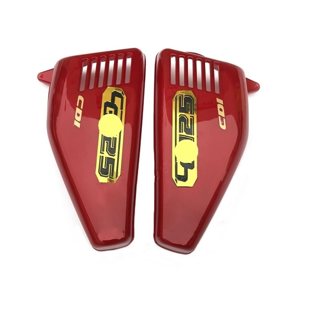 LDUTIU Motorrad Verkleidung Rahmen Panel Seite Abdeckung Batterie Abdeckung Kraftstoff Tank Schutz Bord Für CG125(Red) von LDUTIU