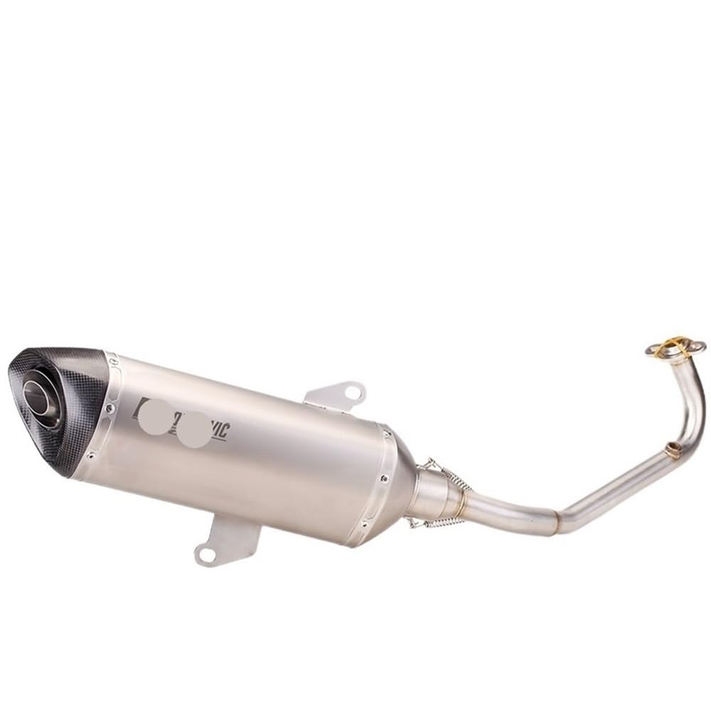 LDUTIU Motorrad Vollauspuff Slip On Rohr Vorderrohr Schalldämpfer Für PCX125 Für PCX150 Für PCX 125 150 2017-2022 Auspuffrohr(Color C) von LDUTIU