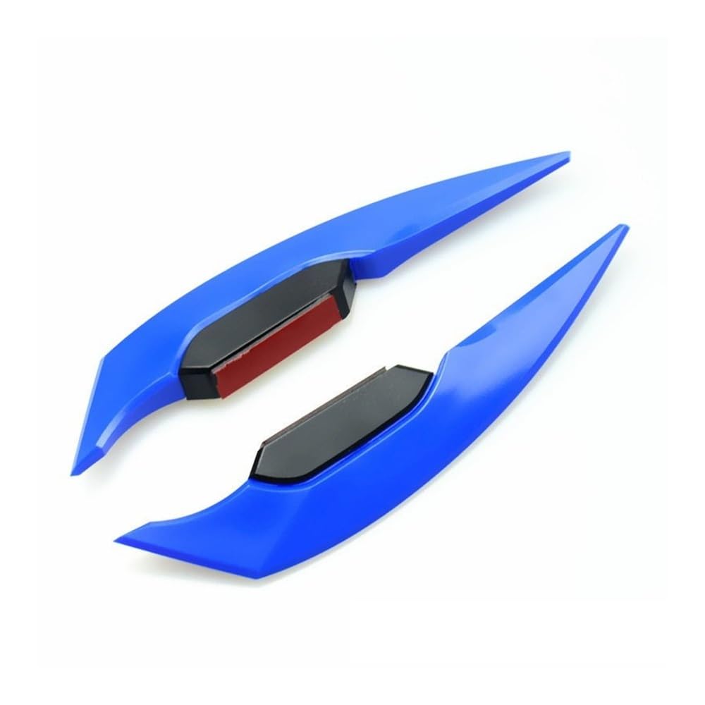 LDUTIU Motorrad Winglets Verkleidung Seite Spoiler Wind Flügel Aufkleber Für Rx 6700 Für Xt Für Cb500f Für Varadero Für Z1000sx Für CB650R(Blue) von LDUTIU