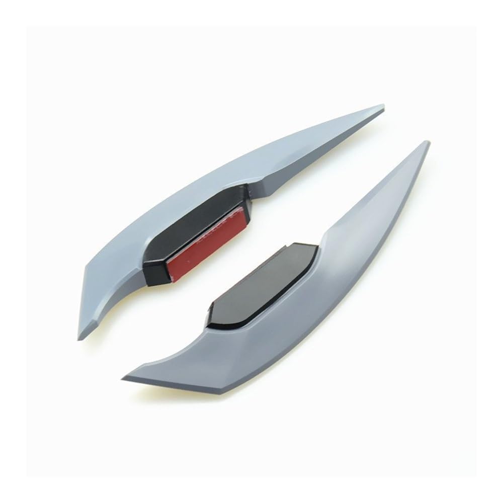 LDUTIU Motorrad Winglets Verkleidung Seite Spoiler Wind Flügel Aufkleber Für Rx 6700 Für Xt Für Cb500f Für Varadero Für Z1000sx Für CB650R(Grey) von LDUTIU