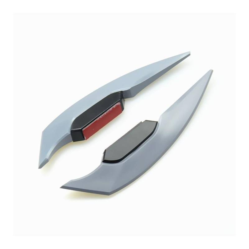LDUTIU Motorrad Winglets Verkleidung Seite Spoiler Wind Flügel Aufkleber Für Rx 6700 Für Xt Für Cb500f Für Varadero Für Z1000sx Für CB650R(Grey) von LDUTIU