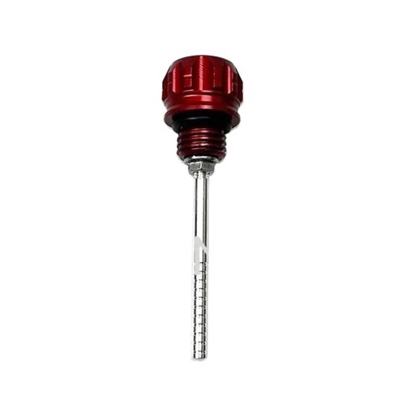 LDUTIU Motorrad Zubehör Motoröl Tank Ölmessstab Füllstandsanzeige Meter Öl Kappe Für PCX 125 150 160 Für PCX160 Für PCX150 Für NSS350(Red) von LDUTIU