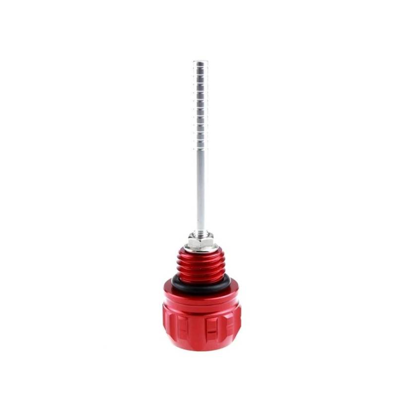 LDUTIU Motorrad Zubehör Motoröl Tank Ölmessstab Füllstandsanzeige Meter Öl Kappe Für PCX 125 150 160 Für PCX160 PCX150(Red) von LDUTIU