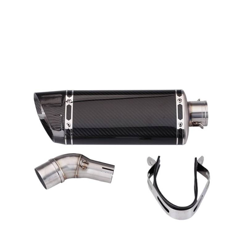 LDUTIU Motorradauspuff Geändert Schalldämpfer Verbindung Mittleren Verbindungsrohr Slip On Für R25 Für R3 Für YZF-R3 Für R25 Für MT03 Für MT25 Auspuffrohr von LDUTIU