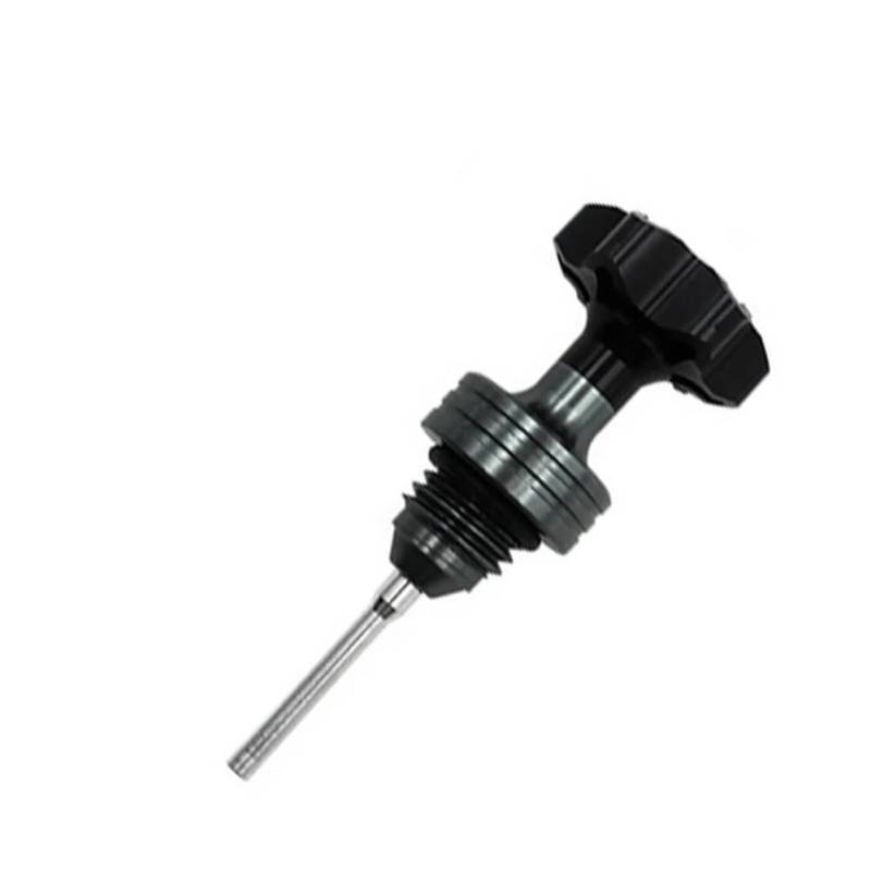 LDUTIU Roller Motorrad Motor Ölmessstab Einfüllckel Motor Kurbelgehäuse Ölstandsanzeige(Black) von LDUTIU
