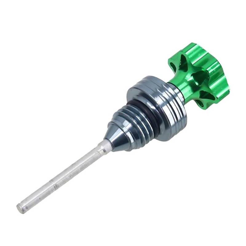 LDUTIU Roller Motorrad Motor Ölmessstab Einfüllckel Motor Kurbelgehäuse Ölstandsanzeige(Green) von LDUTIU