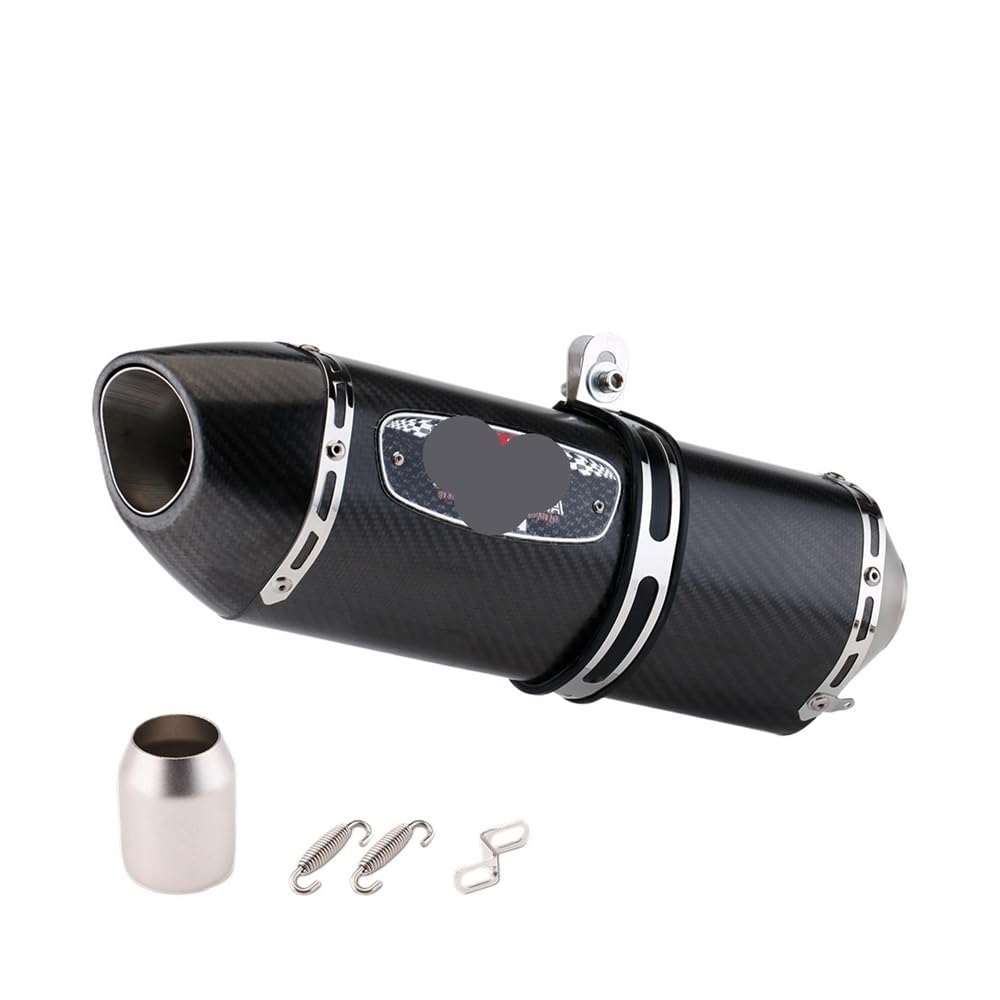 LDUTIU Schalldämpfer 51mm Universal Motorrad Auspuffrohr Für MT09 Für R3 Für MT07 Für PCX Für Xmax Für GSX Für CBR250RR Auspuffrohr(Color E) von LDUTIU