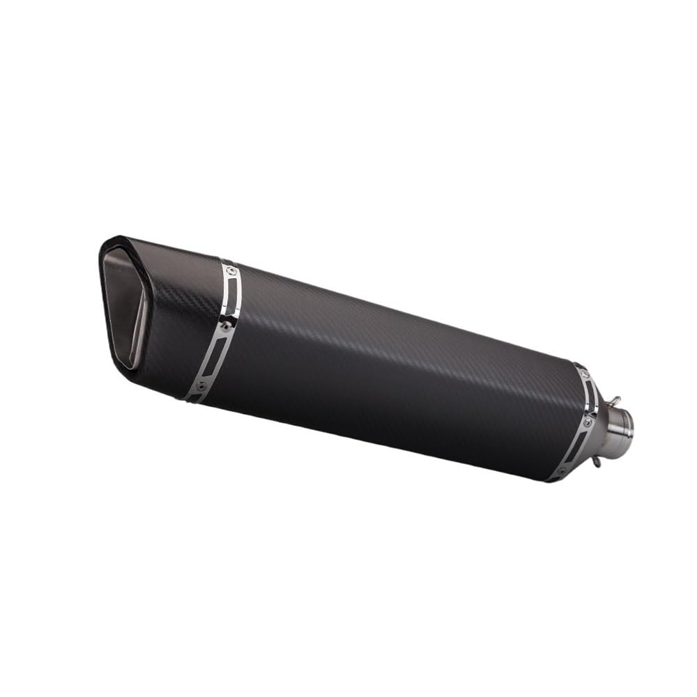 LDUTIU Schalldämpfer Motorrad-Auspuffschalldämpfer 51 Mm Einlass 570 Mm Universal-Schalldämpfer Für S1000RR Für Mt-09 Für R3 Für Ninja400 Für CB650F Auspuffrohr(Color B) von LDUTIU