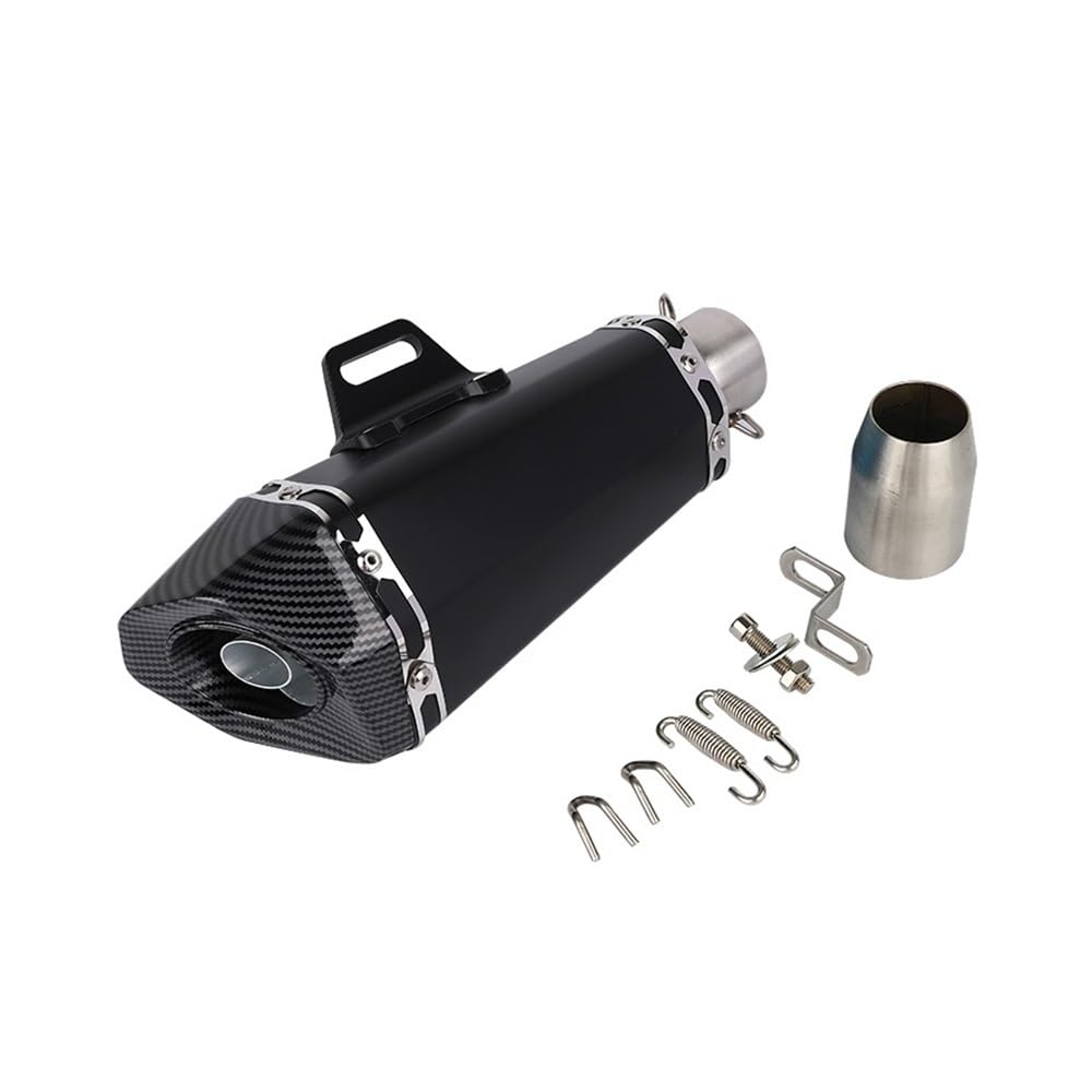 LDUTIU Universal 36-51mm Motorrad Auspuff Mit Schalldämpfer Für Z900 Für GSXR1000 Für SV650 Für R6 Für R3 Für Zx6r Für ZX10 Für MT07 Auspuffrohr(A10 Color) von LDUTIU