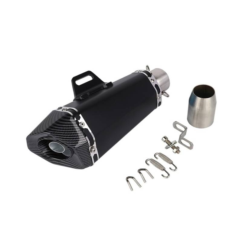 LDUTIU Universal 36-51mm Motorrad Auspuff Mit Schalldämpfer Für Z900 Für GSXR1000 Für SV650 Für R6 Für R3 Für Zx6r Für ZX10 Für MT07 Auspuffrohr(A10 Color) von LDUTIU