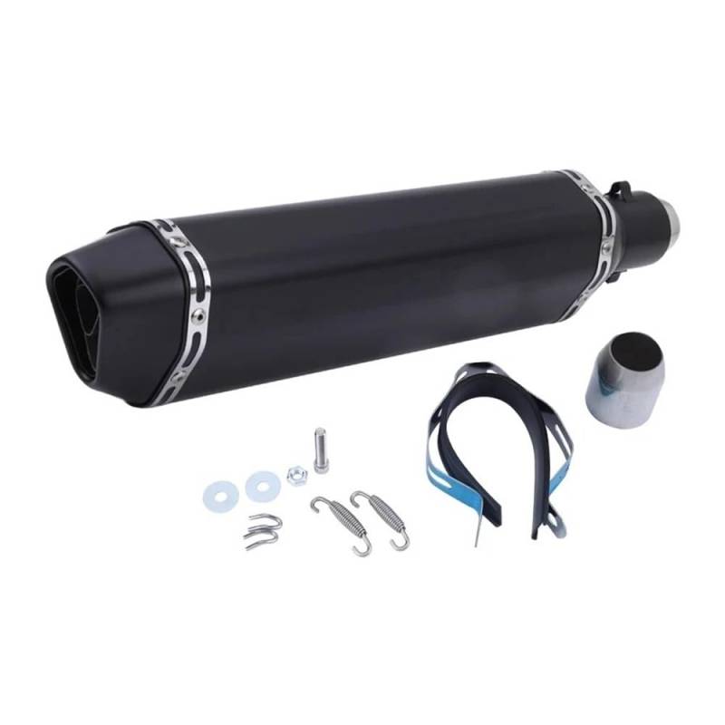 LDUTIU Universal 470mm Motorrad Auspuffrohr Schalldämpfer Moto Für Auspuffrohr(Color-D) von LDUTIU